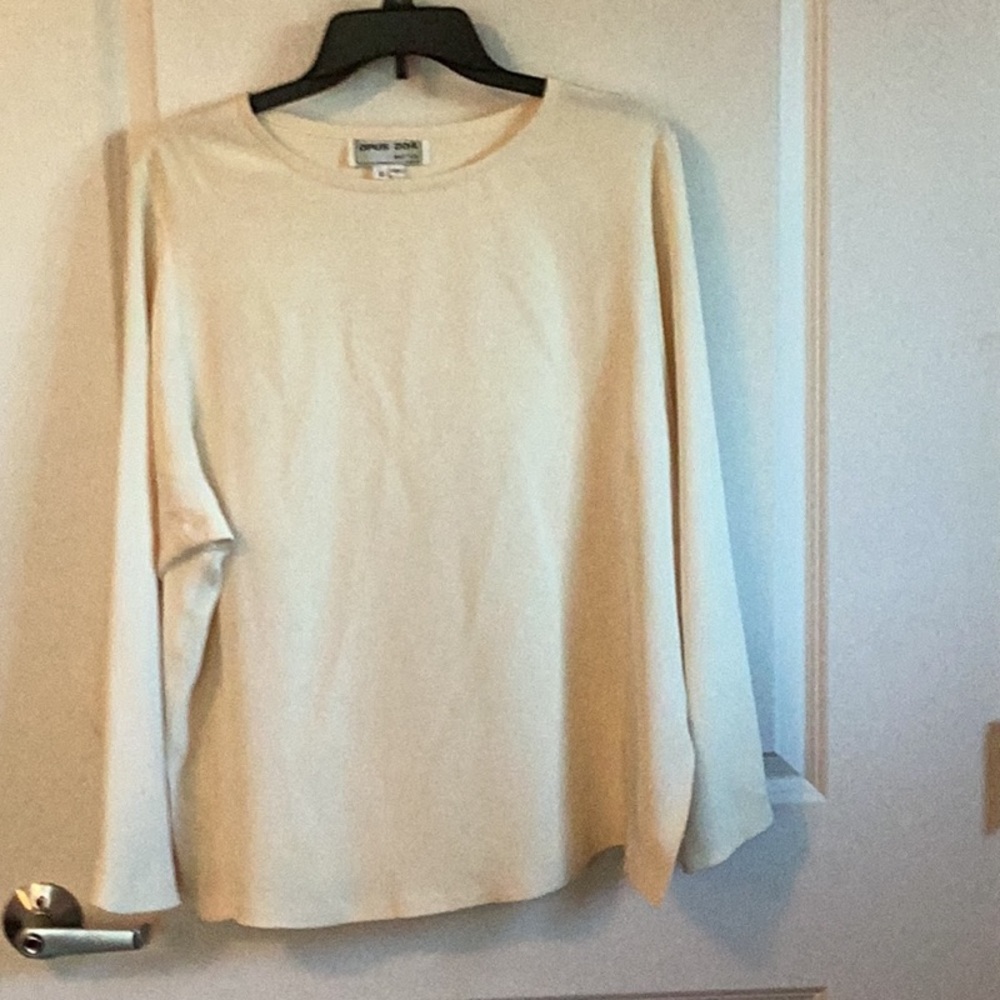 100% silk top by exclusive designer